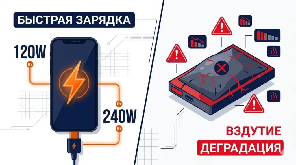 Быстрая зарядка - что производители не договаривают