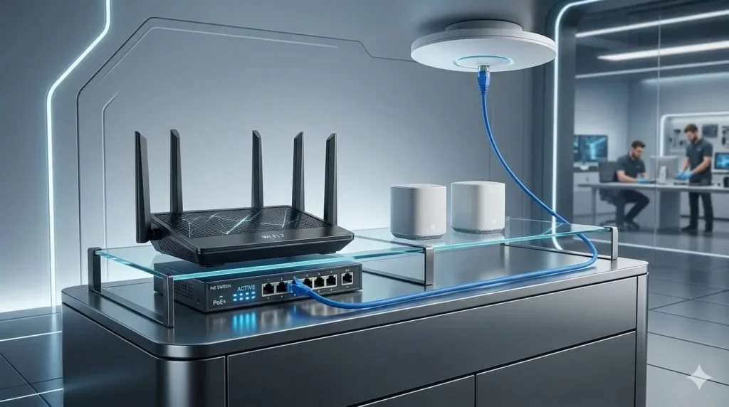 Роутеры, Свитчи, Точки доступа и магия PoE